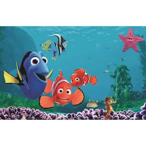 Fundo Fotográfico Em Tecido Nemo Amigos 2,20X1,50