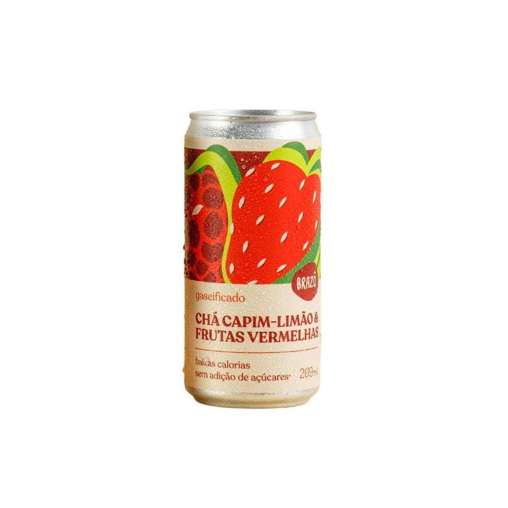 Chá De Capim Limão Frutas Vermelhas Gaseificado Brazô 269Ml