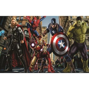 Fundo Fotográfico Em Tecido Os Vingadores 2,20X1,50