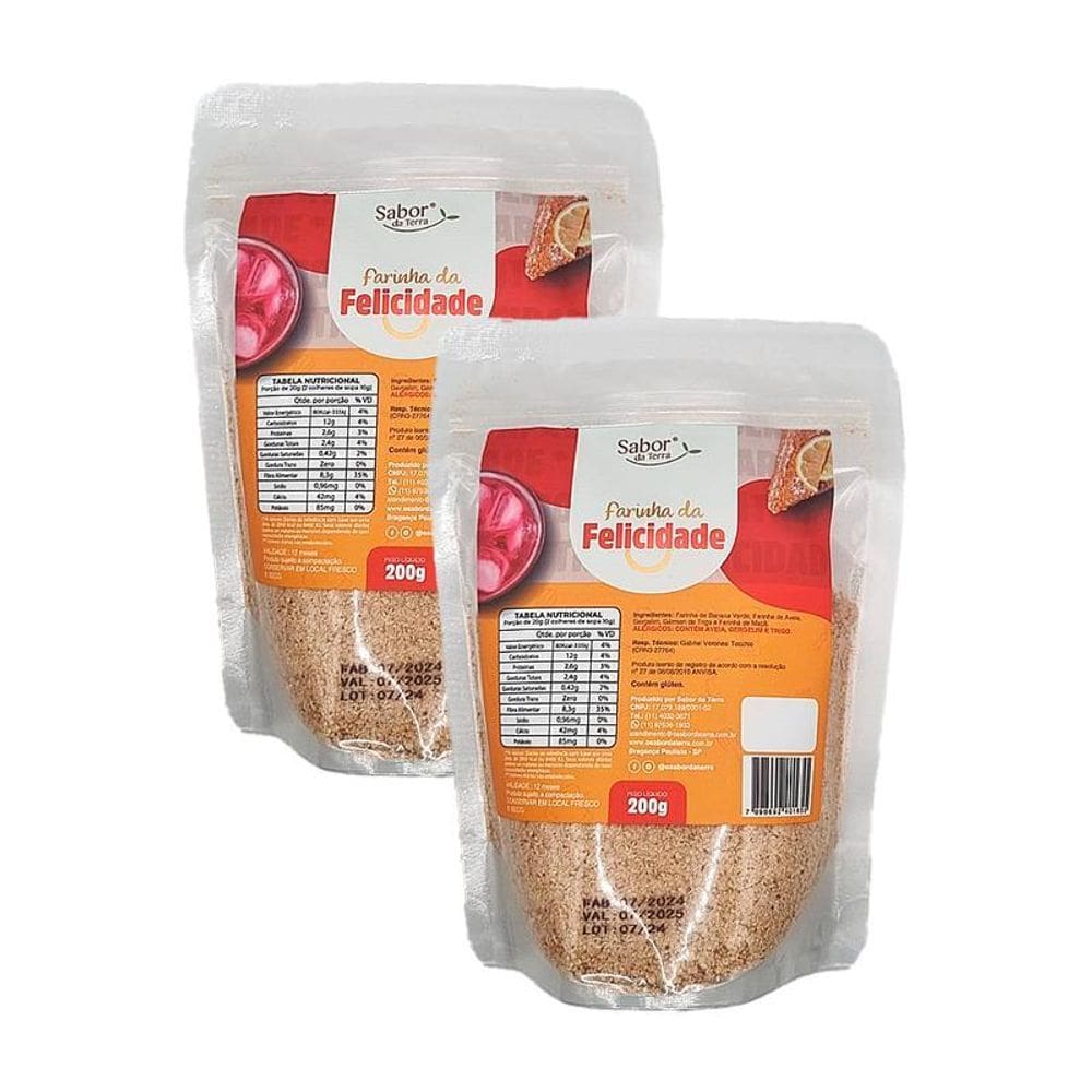Kit 2X: Farinha Da Felicidade Mix Farinhas E Grãos Pouch