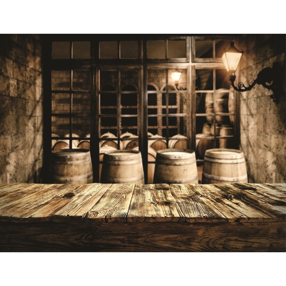 Fundo Fotográfico Em Tecido Barril De Vinho 2,80X1,50.