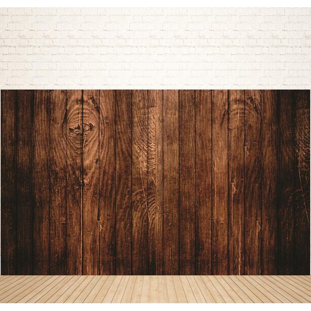 Fundo Fotográfico Em Tecido Madeira Rústica 2,80X1,50