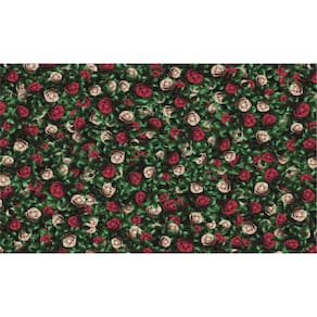 Fundo Fotográfico Em Tecido Flores Rosas Vermelhas 2,60X1,50