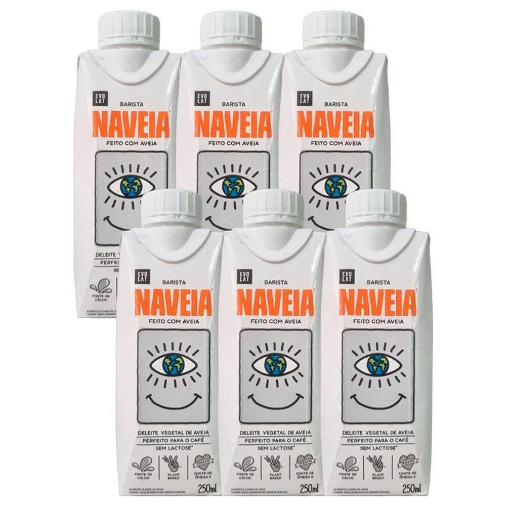 Kit 6X: Bebida Vegetal De Aveia Barista Naveia 250Ml