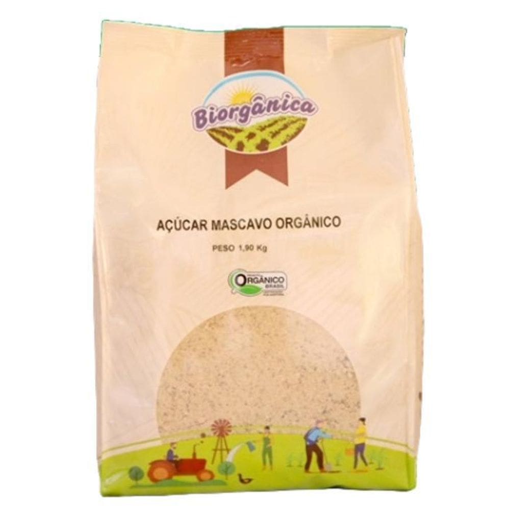 Açúcar Mascavo Orgânico Biorgânica 1,9Kg