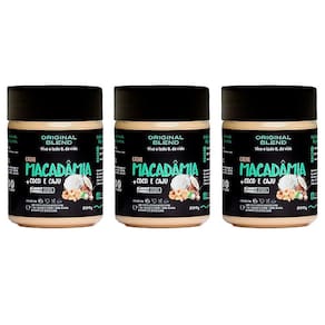 Kit 3X: Pasta De Macadâmia, Coco E Castanha  Blend 200G