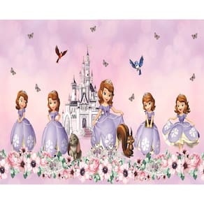 Fundo Fotográfico Em Tecido Princesa Sofia 2,60X1,50.