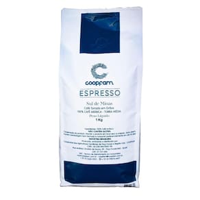 Café Espresso Torrado Em Grãos Coopfam 1Kg