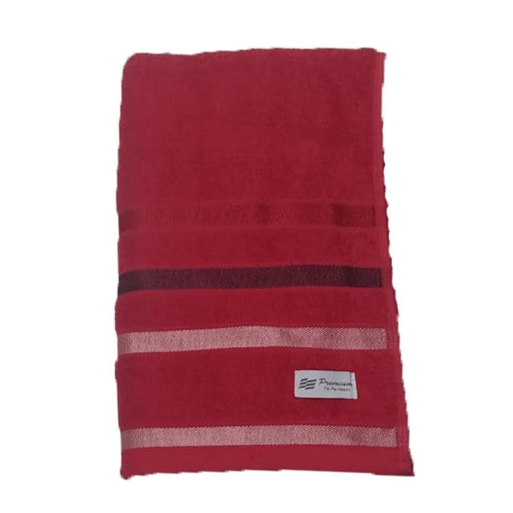 Toalha De Banho Teka Premium Lumiere Vermelho 100% Algodão