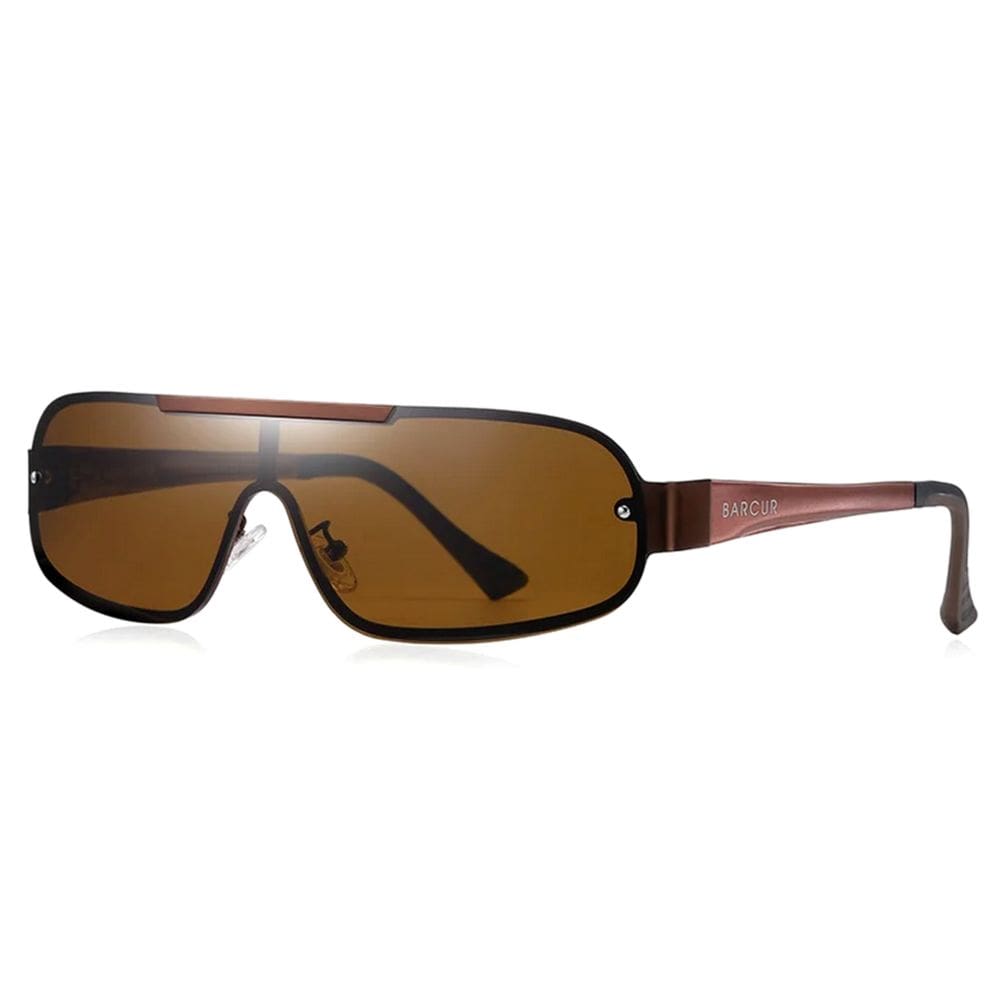 Óculos de Sol Piloto Barcur Ultra Leve Alumínio Masculino Lente Polarizada UV400