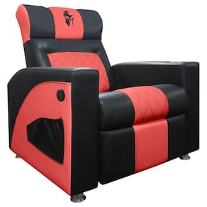 Poltrona Gamer Sparta Reclinável com Carregador USB Preto/Vermelho SOFA STORE