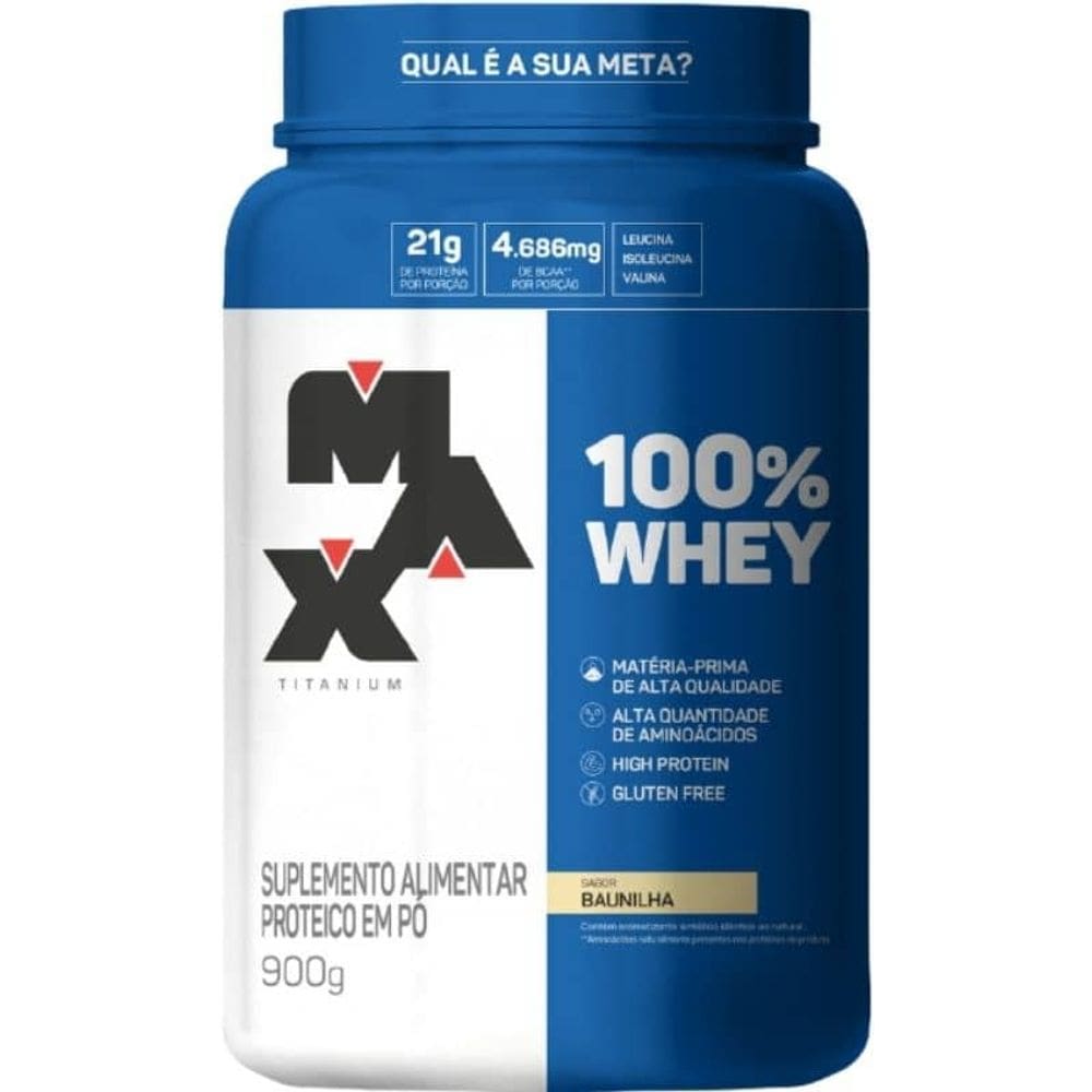 100% Whey (900g) Max Titanium