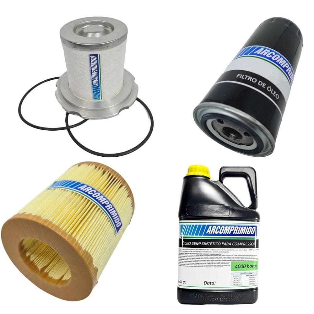 Filtros E 5l De Óleo Semi Sintético para Atlas Copco Ga15 Ff