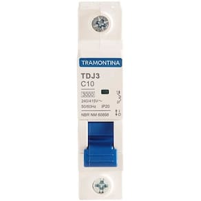 Mini Disjuntor Tramontina 1P 10-A 3KA TDJ3-1C10