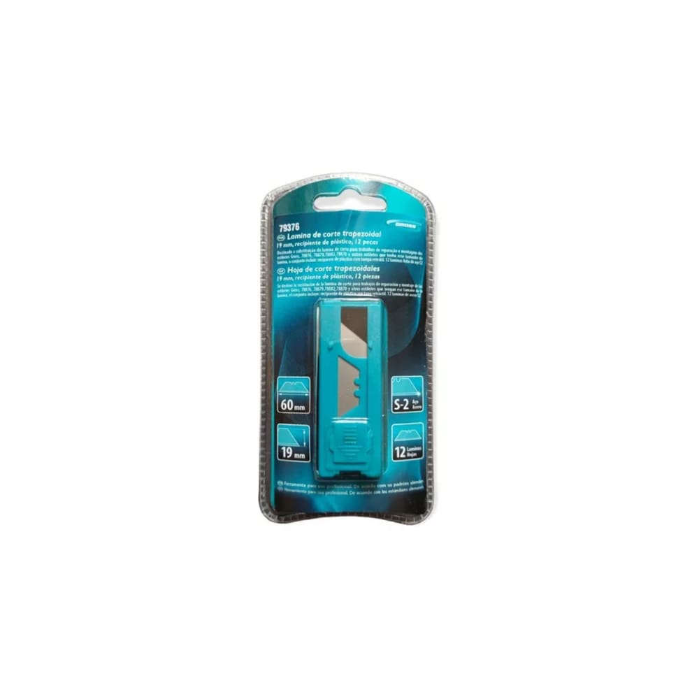 Lamina Estilete Trapezoidal Profissional Refil Kit com 12 unidades