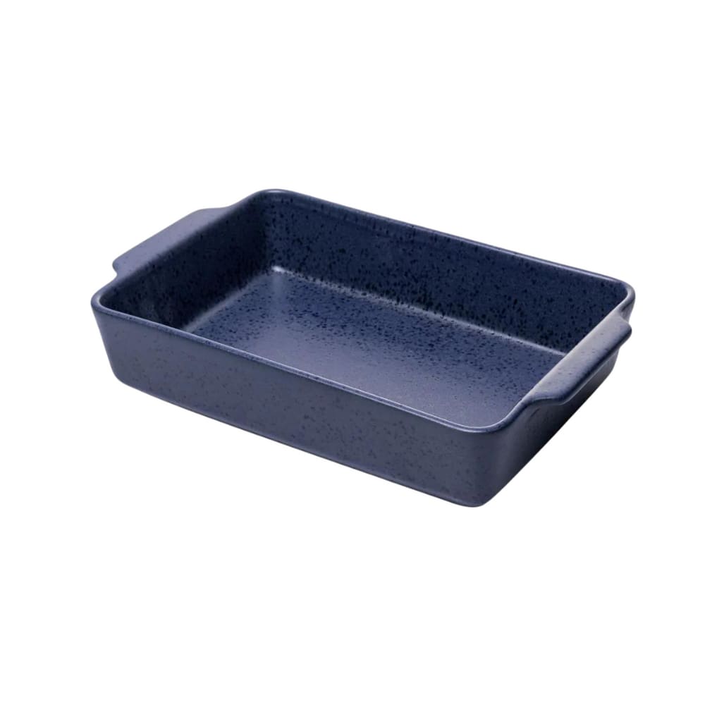 Travessa Refratária Retangular Em Cerâmica Mist 3L Wolff Azul Matte