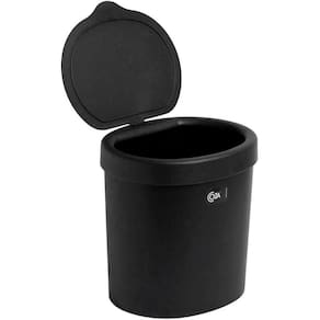Lixeira de Pia de Cozinha com Tampa 2,5 Litros Preto - Coza