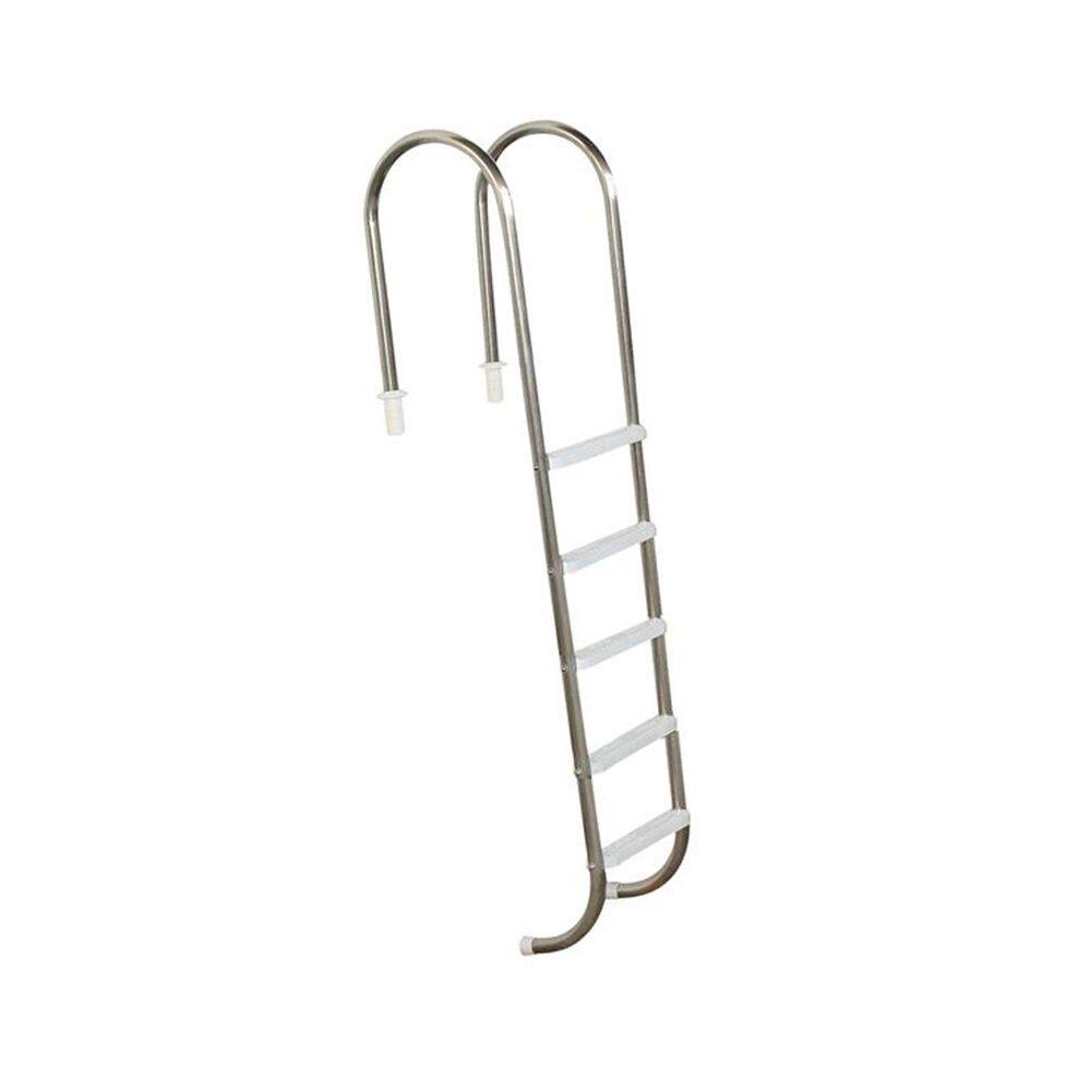 Escada para Piscina Marinheiro 1 1/2`` em Aço Inox 5 Degraus Anatômicos em ABS - Sodramar