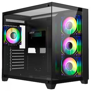Gabinete Gamer Mid Tower Atx Liketec Zeus Pro Glass Preto