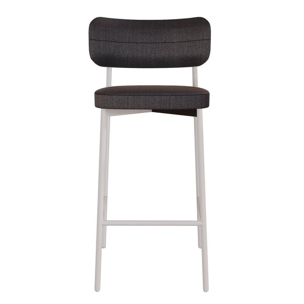 Banqueta Alloa Fixa com 4 Pés 50 X 44,7 X 163,5cm com 1 Unidade Preto/Branco Epoxi