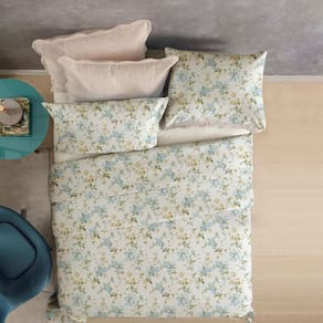 Jogo de Cama Casal 4 Peças 100% Algodão Essenciale