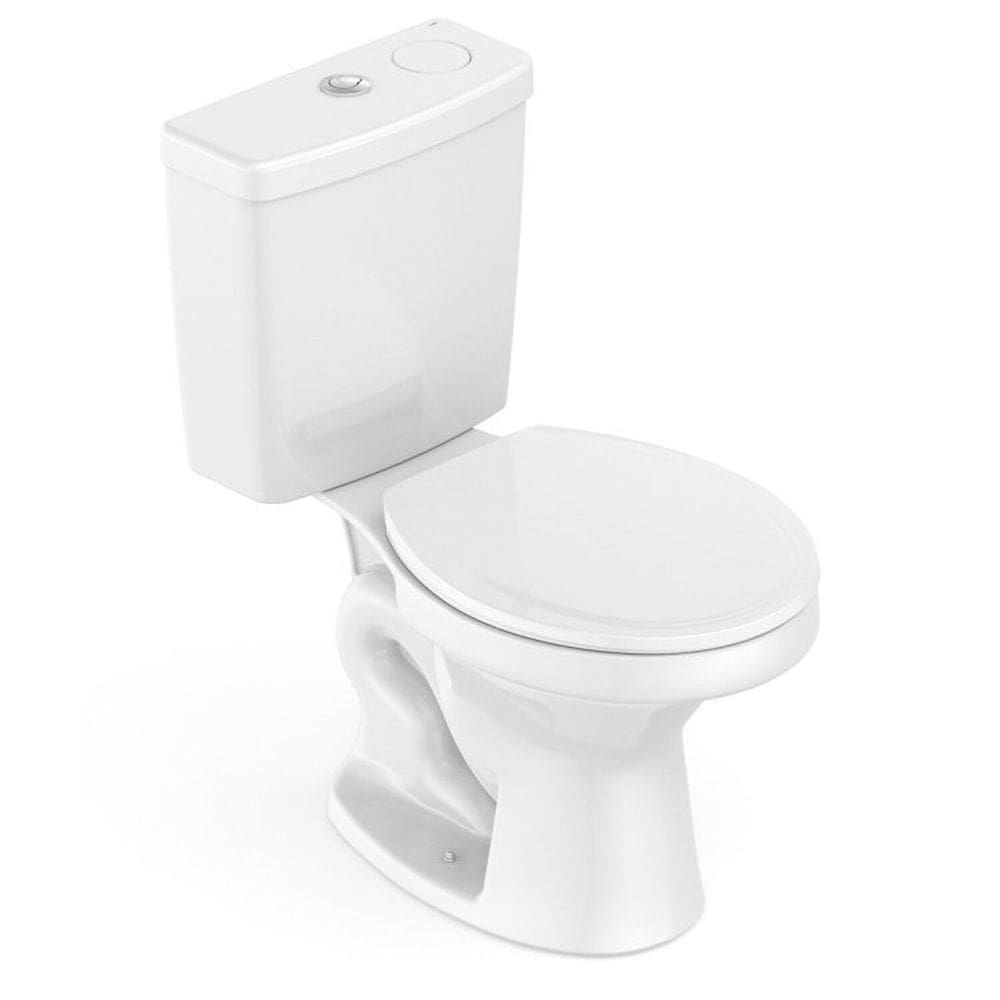 Kit 5 Vaso Sanitários com Caixa Acoplada 6l Uni Celite Branco