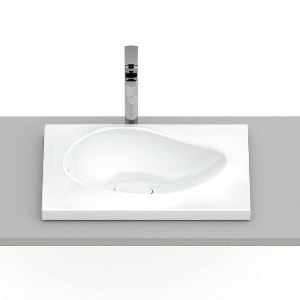 Kit 2 Cubas de Sobrepor 62x44,5cm Ruy Ohtake Roca Branco