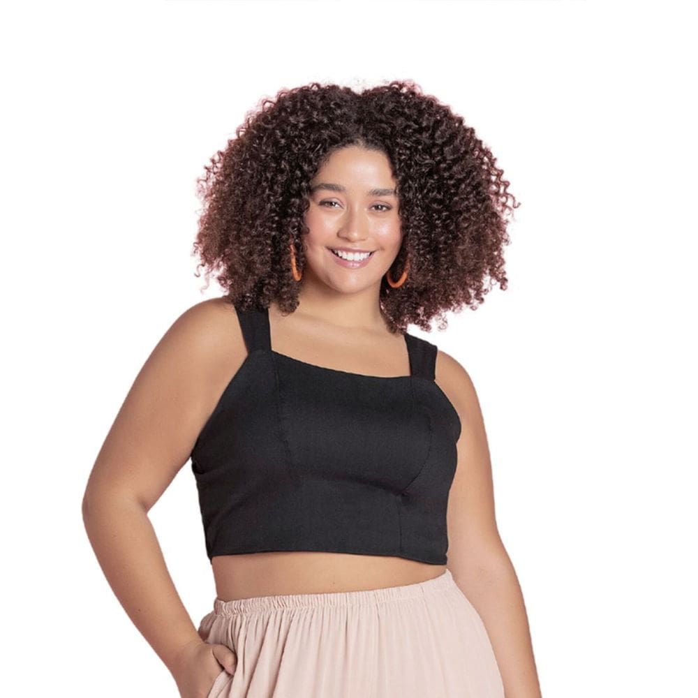 Blusa Feminina Alça Plus Size Lisa