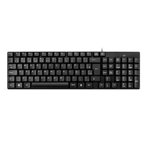 Teclado Compacto TF100 Com Fio 120cm Preto Multi