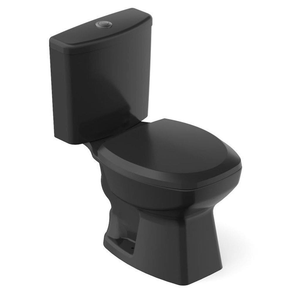 Kit 3 Vaso Sanitários com Caixa Acoplada e Assento Soft Close Thema Incepa Preto Brilhante