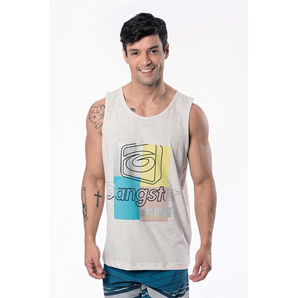 Regata Masculina Gangster Estampada
