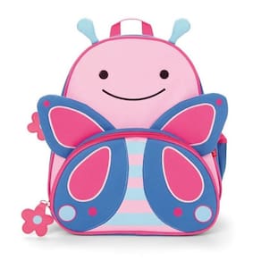 Mochila Infantil Borboleta Zoo Skip Hop Espaçoso e Forro Fácil de Limpar
