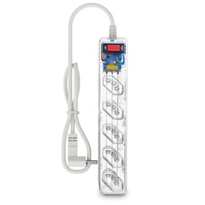Filtro de linha com protetor contra surtos (DPS) - 127/220 volts - 10 amperes - 5 tomadas - 3 pinos - iCLAMPER Energia 5 - LCF