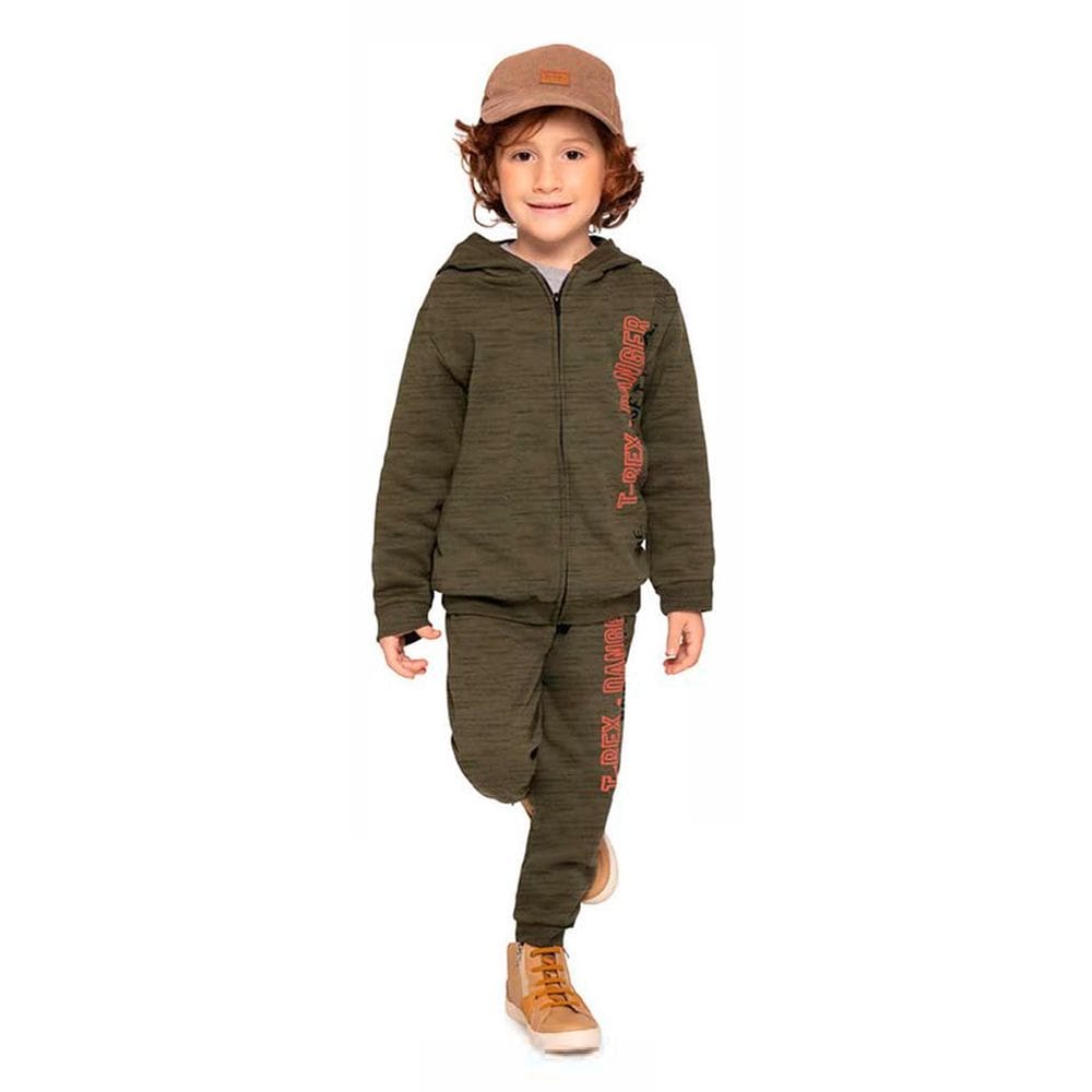 Conjunto Moletom Infantil Menino Rex Danger