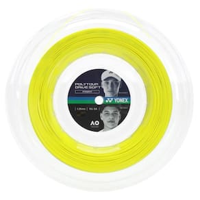 Corda Yonex Poly Tour Drive Soft Power 16L 1.25mm Amarela - Rolo com 200 metros