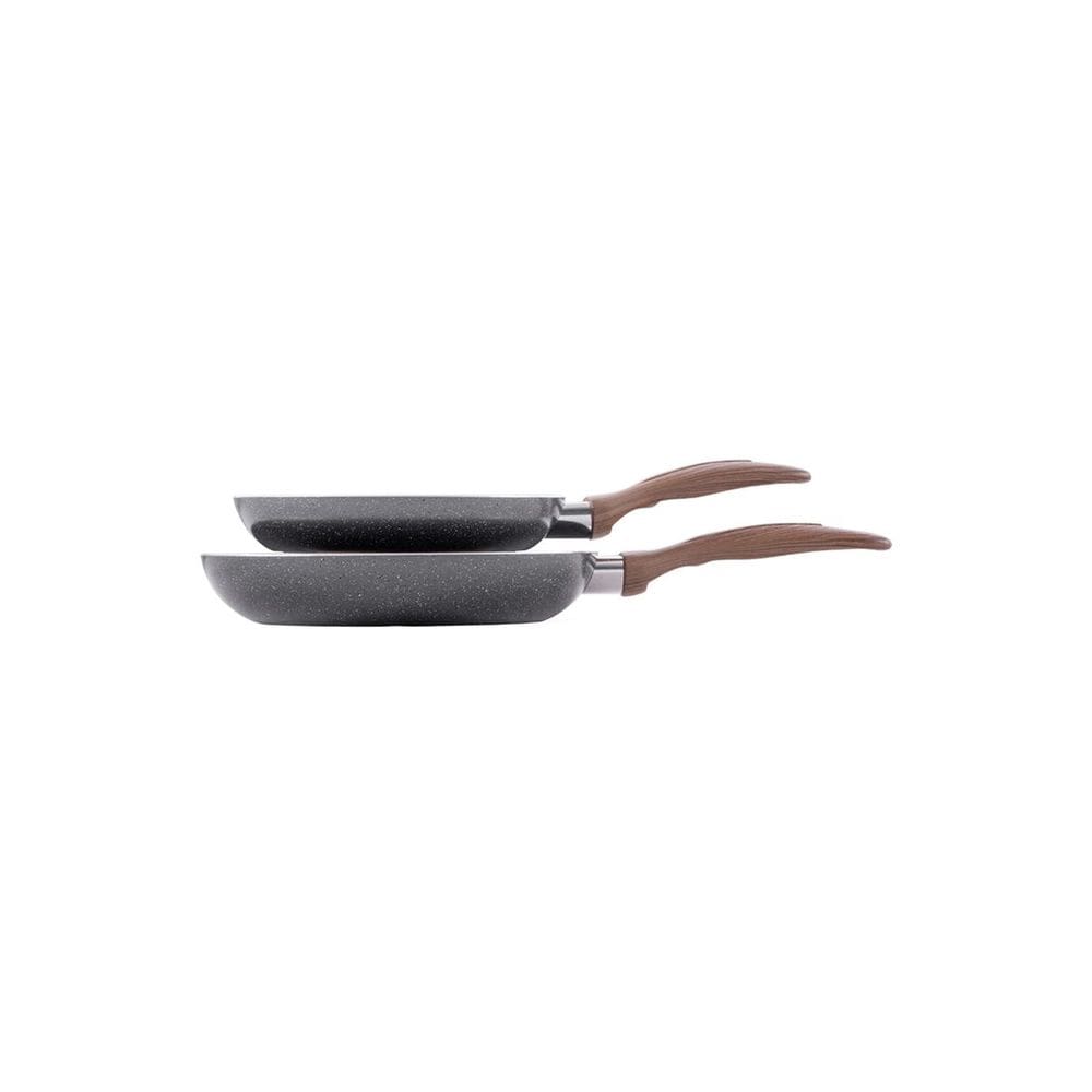 Conjunto de Frigideiras Antiaderente 2pc Brinox Ceramic Life Smart Plus Com Indução Granito