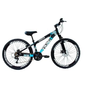 Bicicleta Viking X Tuff25/30 Freeride Aro 26 Freio A Disco 21 Velocidades Cambios Shimano Preto Azul