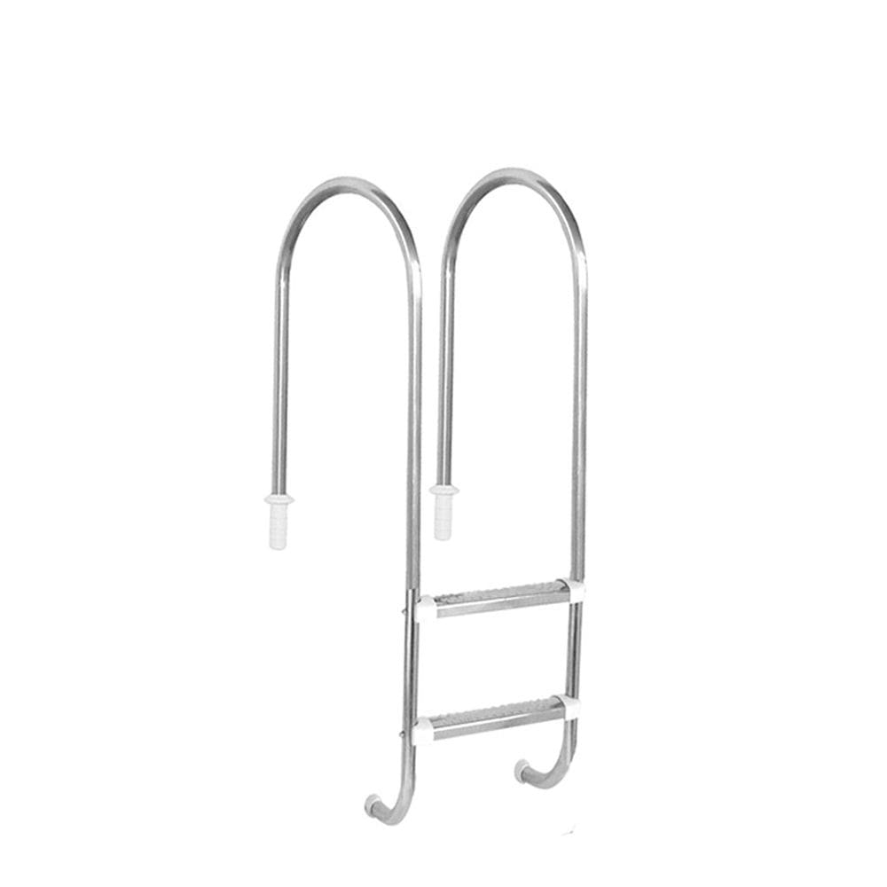 Escada para Piscina Marinheiro 1 1/2” em Aço Inox 2 Degraus Anatômicos em Inox - Sodramar