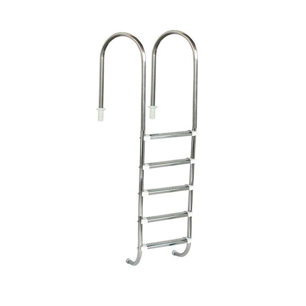 Escada para Piscina Marinheiro 1 1/2” em Aço Inox 5 Degraus Anatômicos em Inox - Sodramar