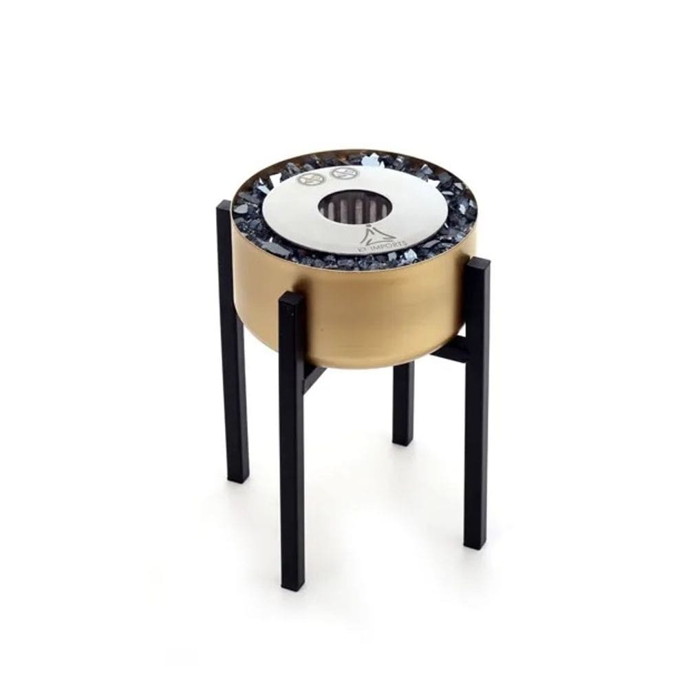 Lareira Ecológica Modelo Tocha Dourada Pequena - K3 Imports