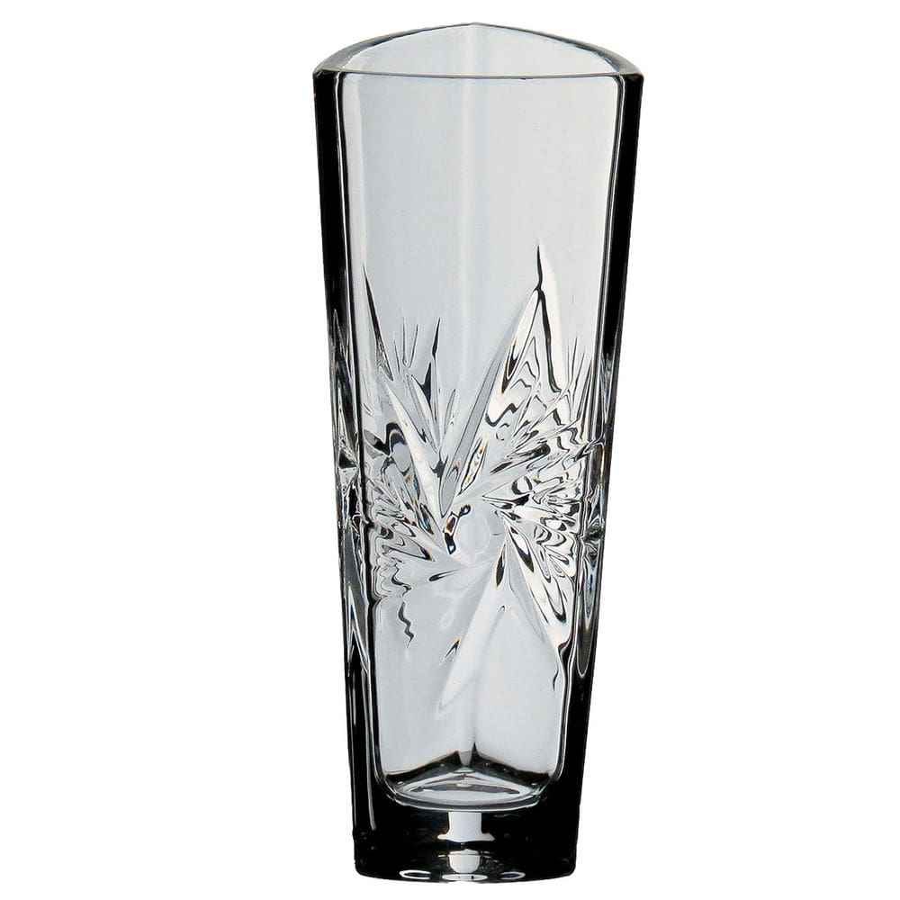 VASO DECORATIVO ENFEITE CASA TRIANGULAR HOME&CO ECO CRYSTAL 17x6x6cm TRANSPARENTE