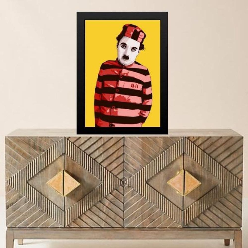 Quadro Charlie Chaplin Presidiário 45X34Cm