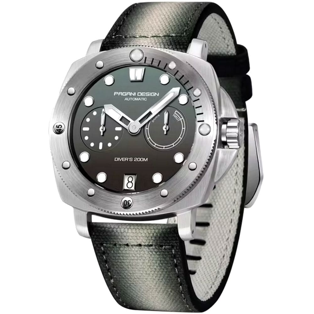 Relógio de mergulho mecânico automático masculino 200m à prova d`água