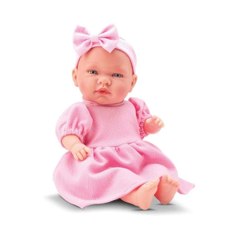 Boneca Amélia Frases Bee Toys Com Som Ref.948 Rosa Claro