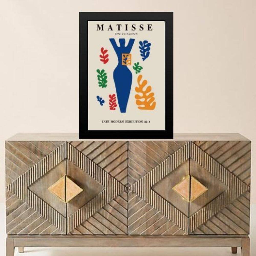 Quadro Matisse - Forma Corpo Feminino 24X18Cm - Com Vidro