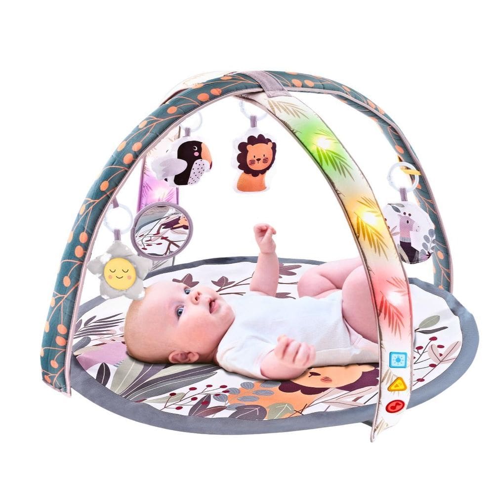 Tapete Ginásio Atividades Bebê Luz E Musica Zoo Maxi Baby