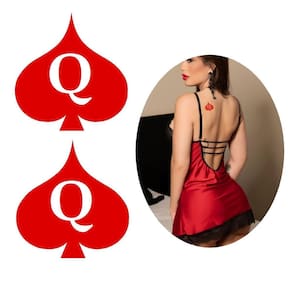 Tatuagem Temporária Hotwife Cores Modelos Rainha Copas