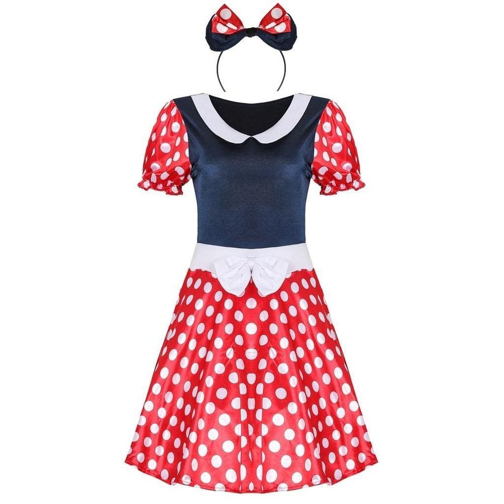 Fantasia Feminina Cosplay Minnie Vermelha 86Cm Xg