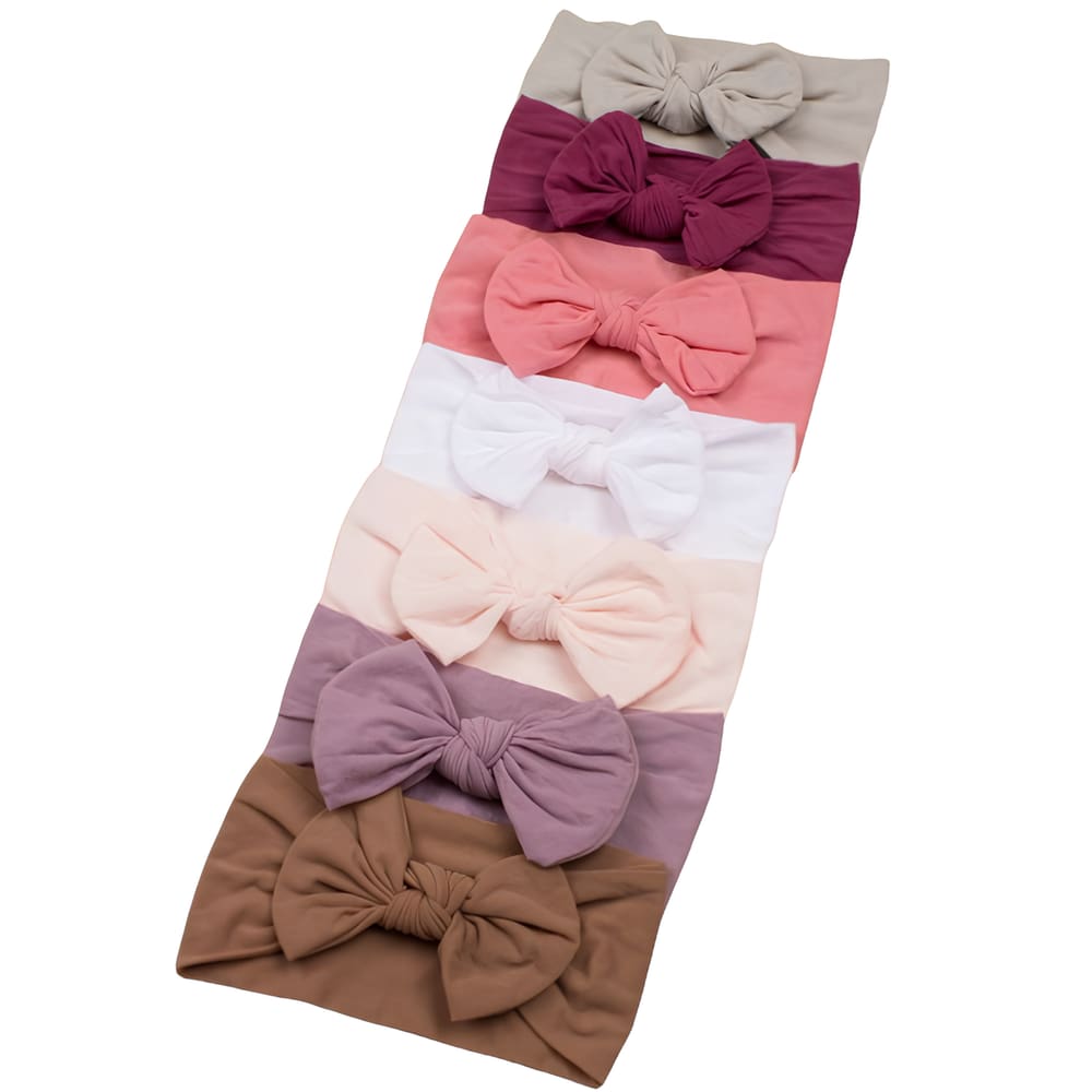 Laços de Bebê Turbante Roupa Infantil Menina Conjuntinho c/7