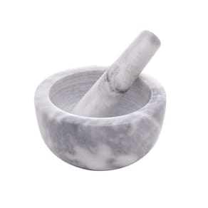 Conjunto Pilão e Socador de Mármore Marin 12cm x 6cm - Lyor